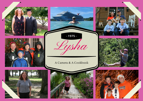 All about the owner of A Camera & A Cookbook: Lysha