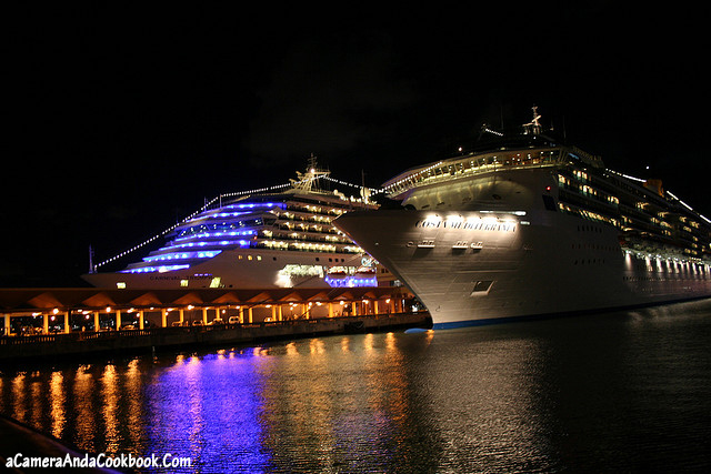 Cruise ships at Night