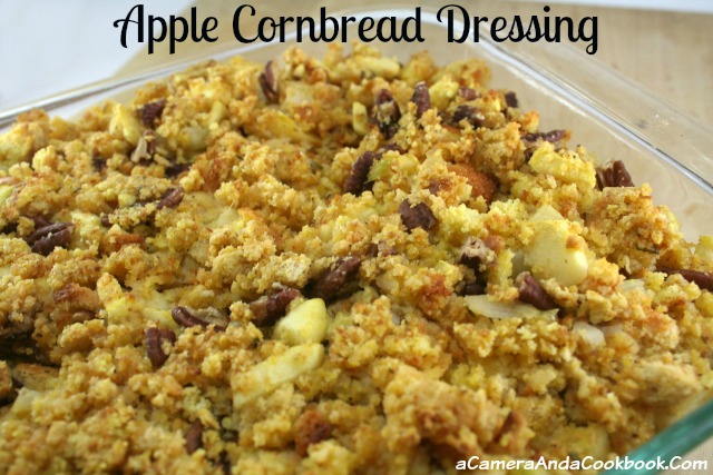 Apple Cornbread Dressing is by far the best dressing, I've ever had. The apples and pecan give such great texture. This dressing is never dry!