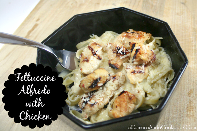 Fettuccine Alfredo with Chicken - Looking for a new recipe for that chicken? Try this fettuccine alfredo with chicken!