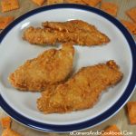 Cheez-It Breaded Chicken Fingers - Looking for a new way to bread your chicken fingers? This Cheez-it Breaded Chicken is so easy and makes for a wonderfully crunchy batter.