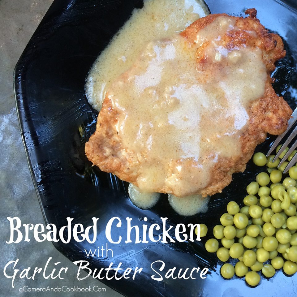 Breaded Chicken & Garlic Butter Sauce