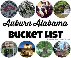 Auburn Alabama Bucket List - Here's a list of THE things to do while visiting this great college town!