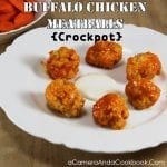 Buffalo Chicken Meatballs - Crockpot These Buffalo Chicken Meatballs are so easy and can be made in the crockpot. You can also make them ahead of time and freeze and just double the crockpot time. Perfect for parties or potluck dinners.