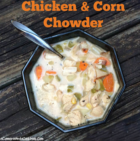 Chicken and Corn Chowder {Crockpot}