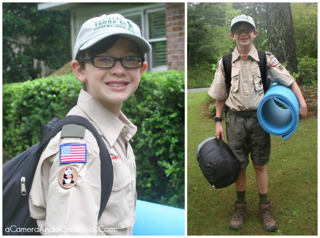 Alex's 1st Camp Out as a Boy Scout