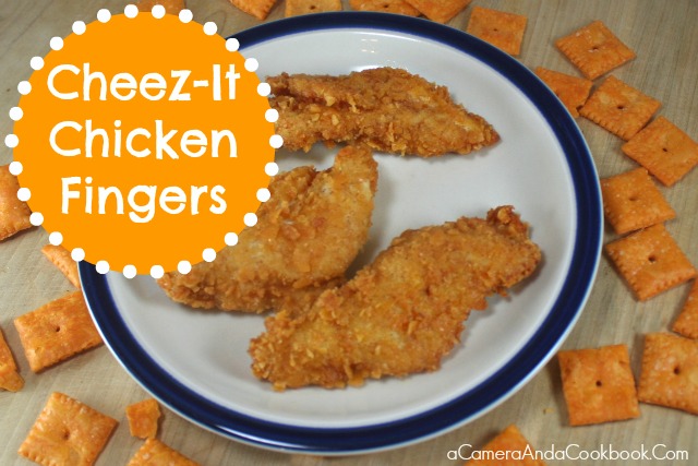 Cheez-It Breaded Chicken Fingers - Looking for a new way to bread your chicken fingers?  This Cheez-it Breaded Chicken is so easy and makes for a wonderfully crunchy batter.