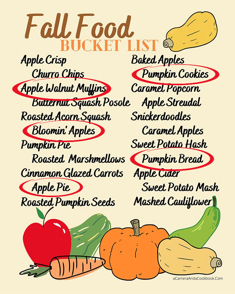 Fall Food Bucket List