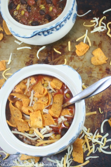 Taco Soup - Quick and easy meal that can be prepared in a crockpot or on the stove top.