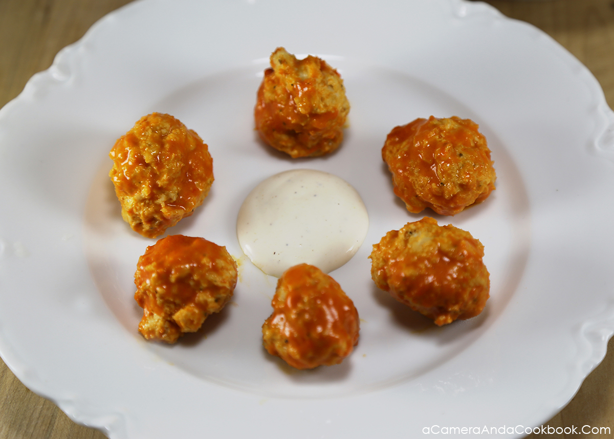 Buffalo Chicken Meatballs - Crockpot These Buffalo Chicken Meatballs are so easy and can be made in the crockpot. You can also make them ahead of time and freeze and just double the crockpot time. Perfect for parties or potluck dinners.