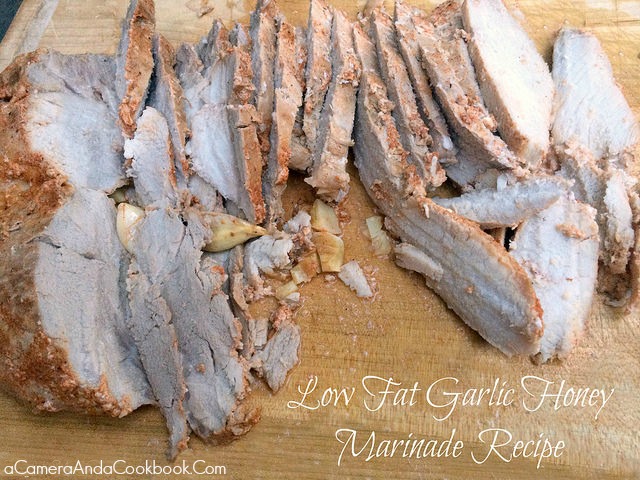 Low Fat Garlic Honey Marinade great for pork, chicken, or shrimp!
