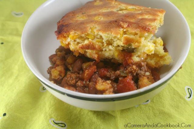 One-Pot Cowboy Chili with Cornbread - This One-Pot Cowboy Chili is so easy and very filling. I love this because it feeds an army.