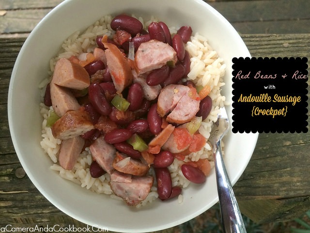 Red Beans And Rice With Andouille Sausage {Crockpot}