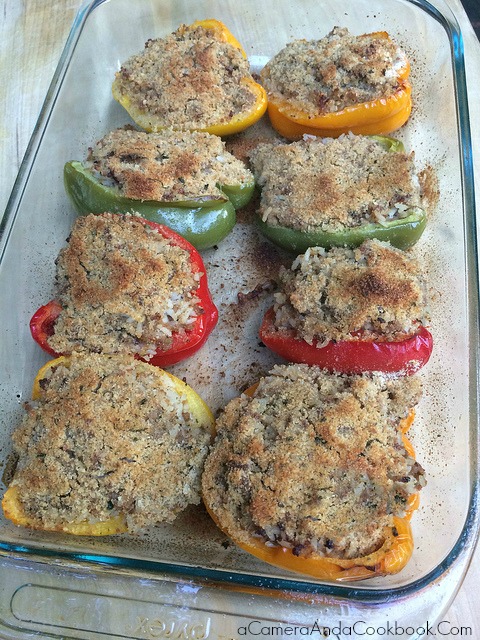 Sausage and Rice Stuffed Peppers 