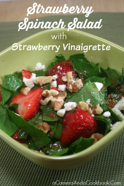 Strawberry Spinach Salad with Strawberry Vinaigrette