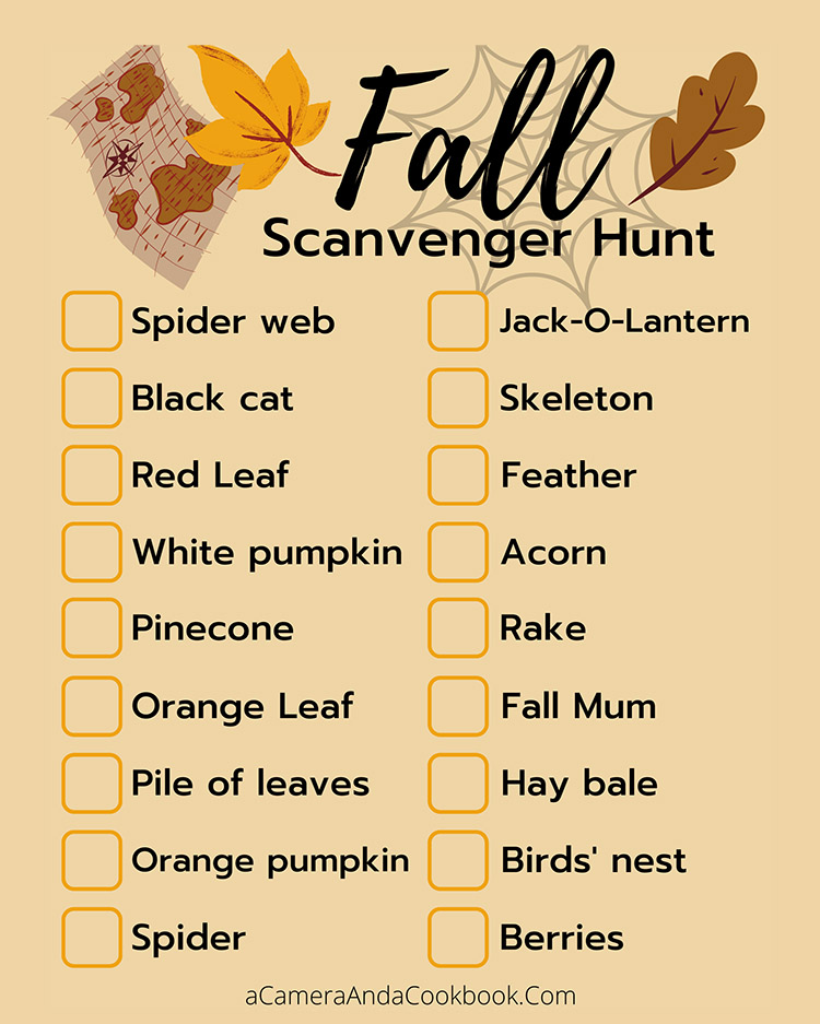 Fall Scavenger Hunt - PDF
