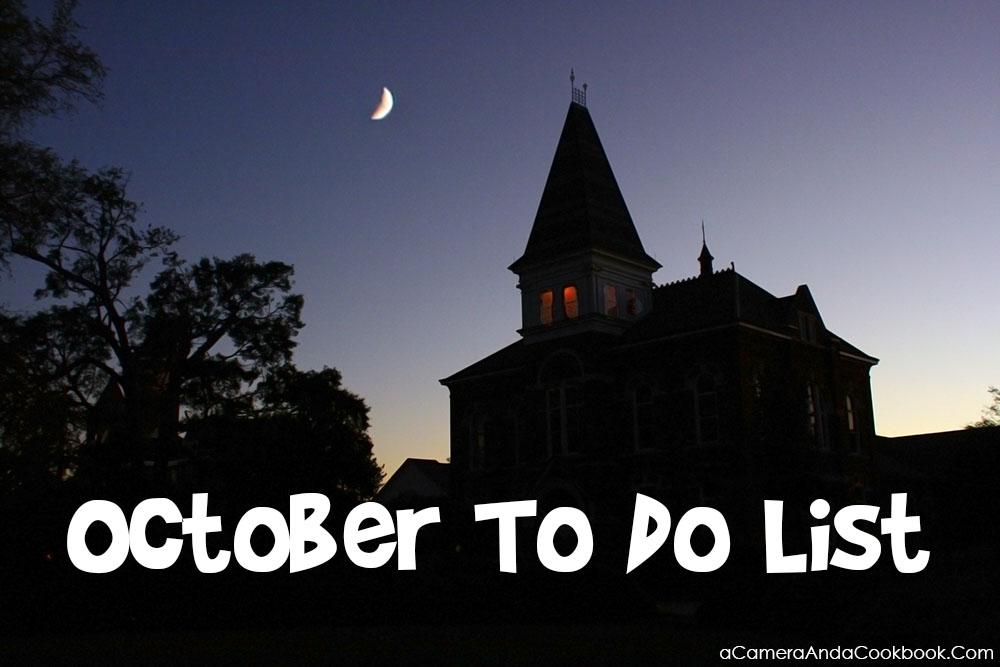 October To Do List